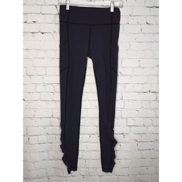 Lululemon‎ Womens 4 Full length Rushed Leggings Dark Purple Eggplant Inseam 30” - Picture 1 of 8
